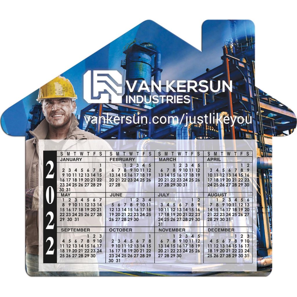 Advertising House Calendar Magnets - Promotional Pens Singapore - Gifts VV Free Setup 客製 - Promotional Pens Singapore - Gifts VV White House Calendar Magnet