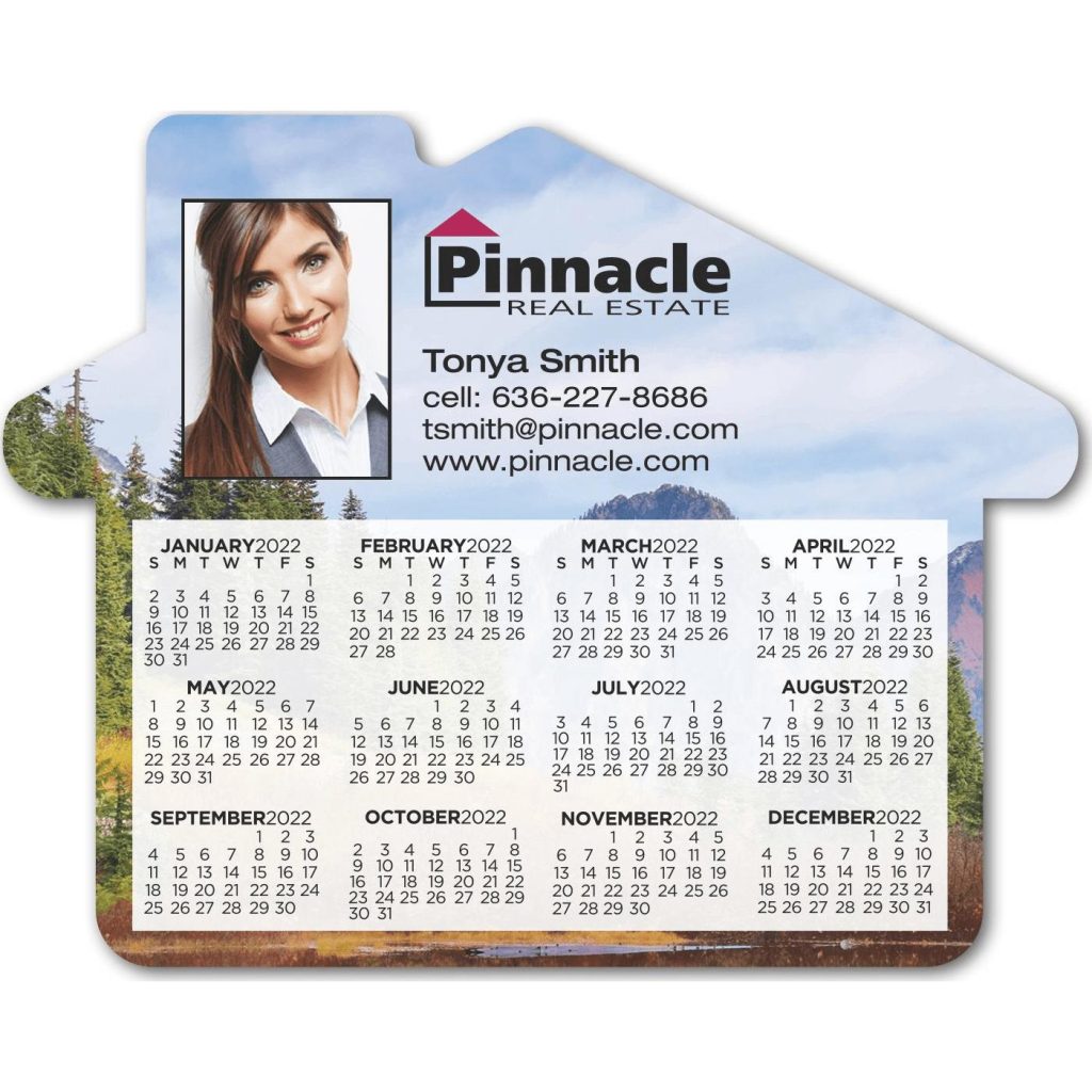 Logo House Calendar Magnets - Promotional Pens Singapore - Gifts VV Free Setup 客製 - Promotional Pens Singapore - Gifts VV Full Color Imprint House Calendar Magnet