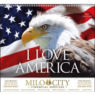 See Item I Love America Calendar