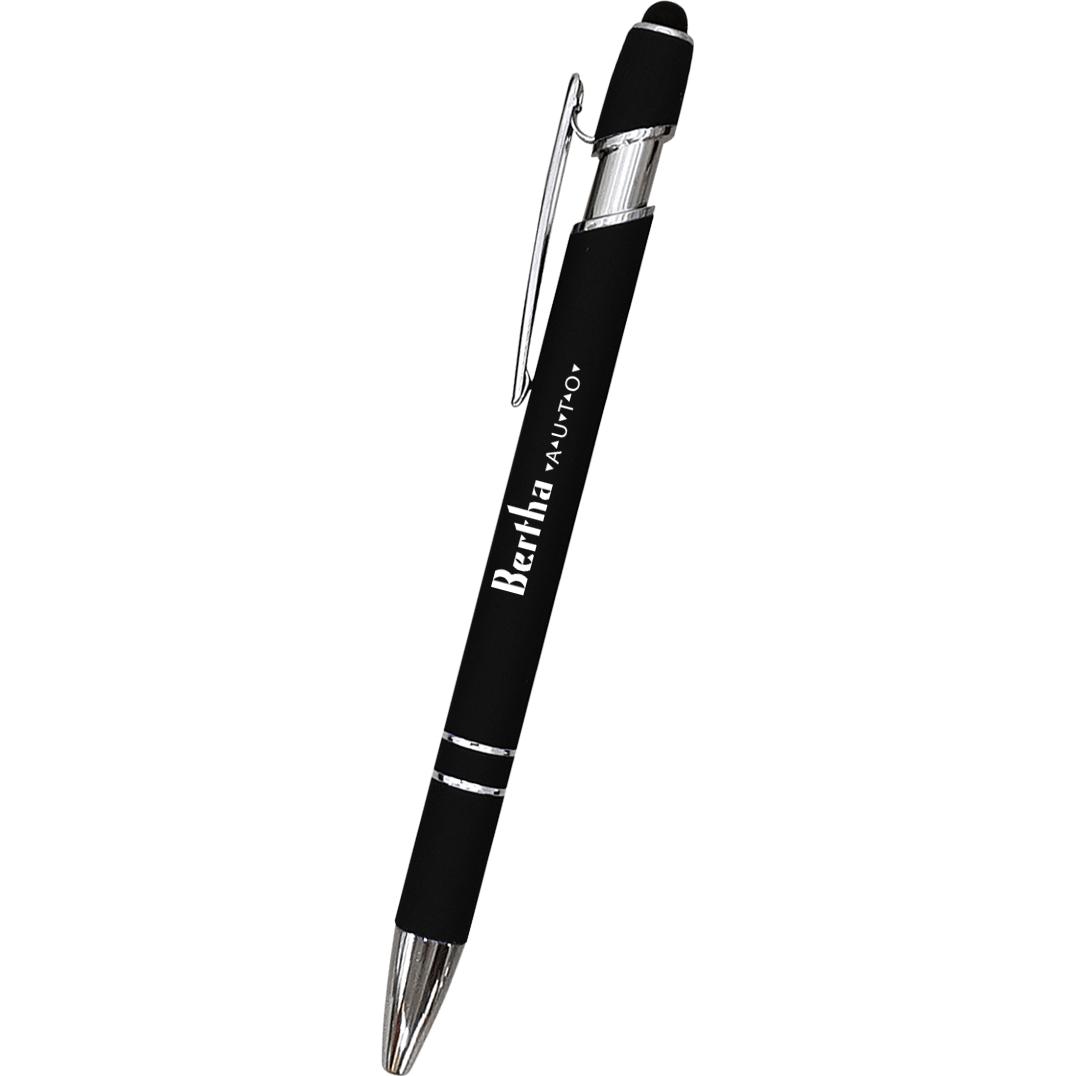 Custom Incline Stylus Pens with Antimicrobial Additive - Promotional Pens Singapore - Gifts VV Available in 5 amazing item colors 客製 - Promotional Pens Singapore - Gifts VV Black Incline Stylus Pen with Antimicrobial Additive