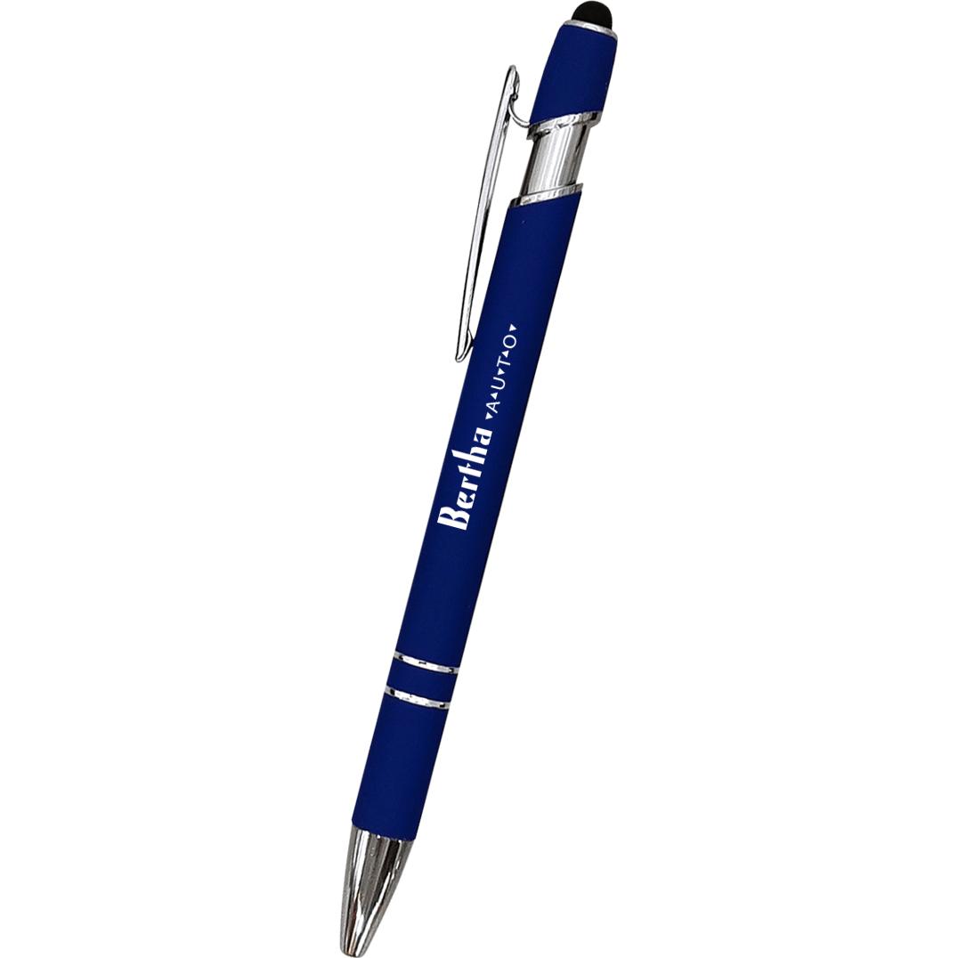 Custom Incline Stylus Pens with Antimicrobial Additive - Promotional Pens Singapore - Gifts VV Available in 5 amazing item colors 客製 - Promotional Pens Singapore - Gifts VV Blue Incline Stylus Pen with Antimicrobial Additive