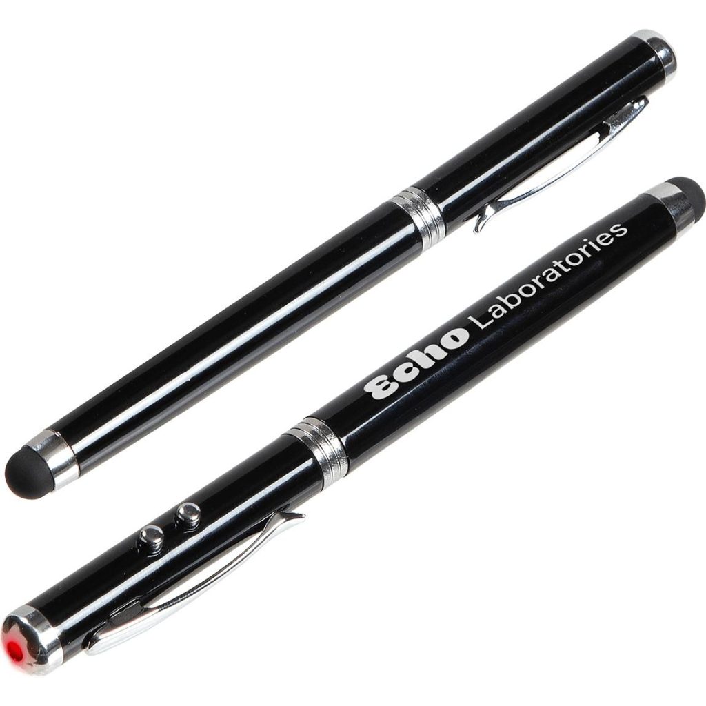 Black Inspire Laser Pointer with Stylus and Pen