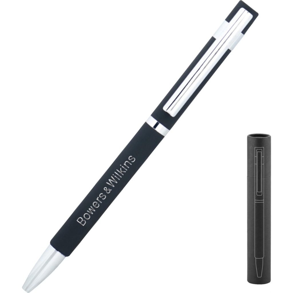 Custom Intuition Twist Action Matte Metal Pens - Promotional Pens Singapore - Gifts VV Twists to write 客製 - Promotional Pens Singapore - Gifts VV Black / Silver Intuition Twist Action Matte Metal Pen