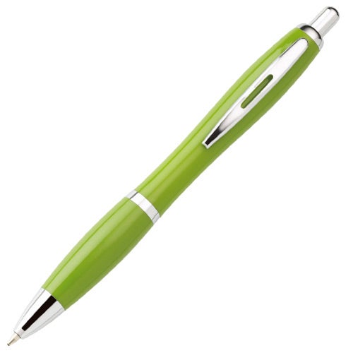 Customized Plastic Isadora Ballpoint Pens - Promotional Pens Singapore - Gifts VV Available in 6 amazing item colors 客製 - Promotional Pens Singapore - Gifts VV Green Plastic Isadora Ballpoint Pen