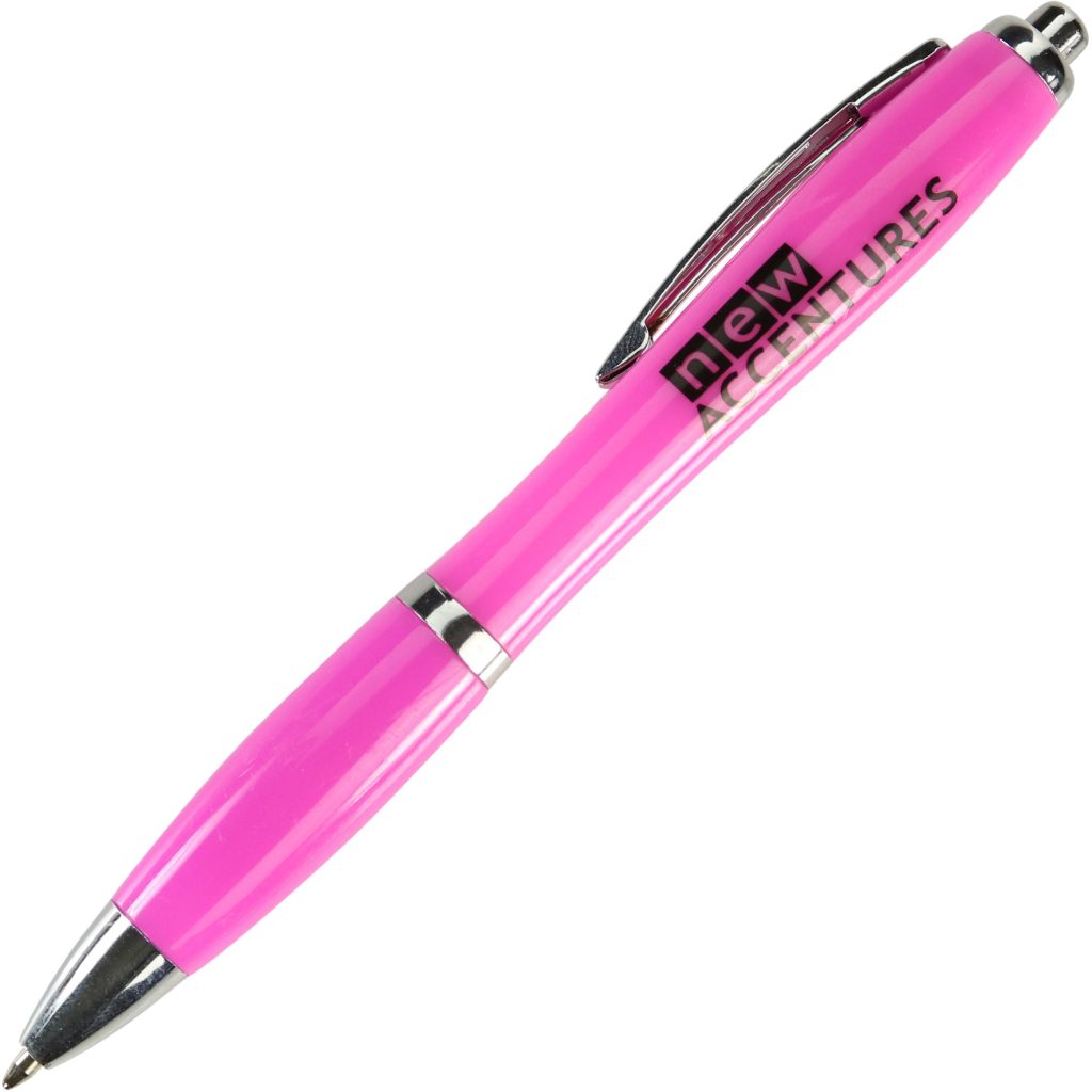 Customized Plastic Isadora Ballpoint Pens - Promotional Pens Singapore - Gifts VV Available in 6 amazing item colors 客製 - Promotional Pens Singapore - Gifts VV Pink Plastic Isadora Ballpoint Pen