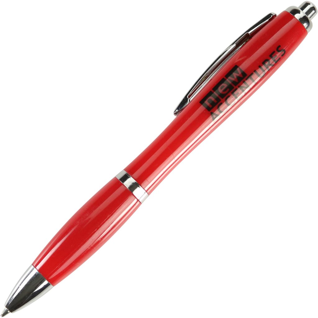 Customized Plastic Isadora Ballpoint Pens - Promotional Pens Singapore - Gifts VV Available in 6 amazing item colors 客製 - Promotional Pens Singapore - Gifts VV Red Plastic Isadora Ballpoint Pen