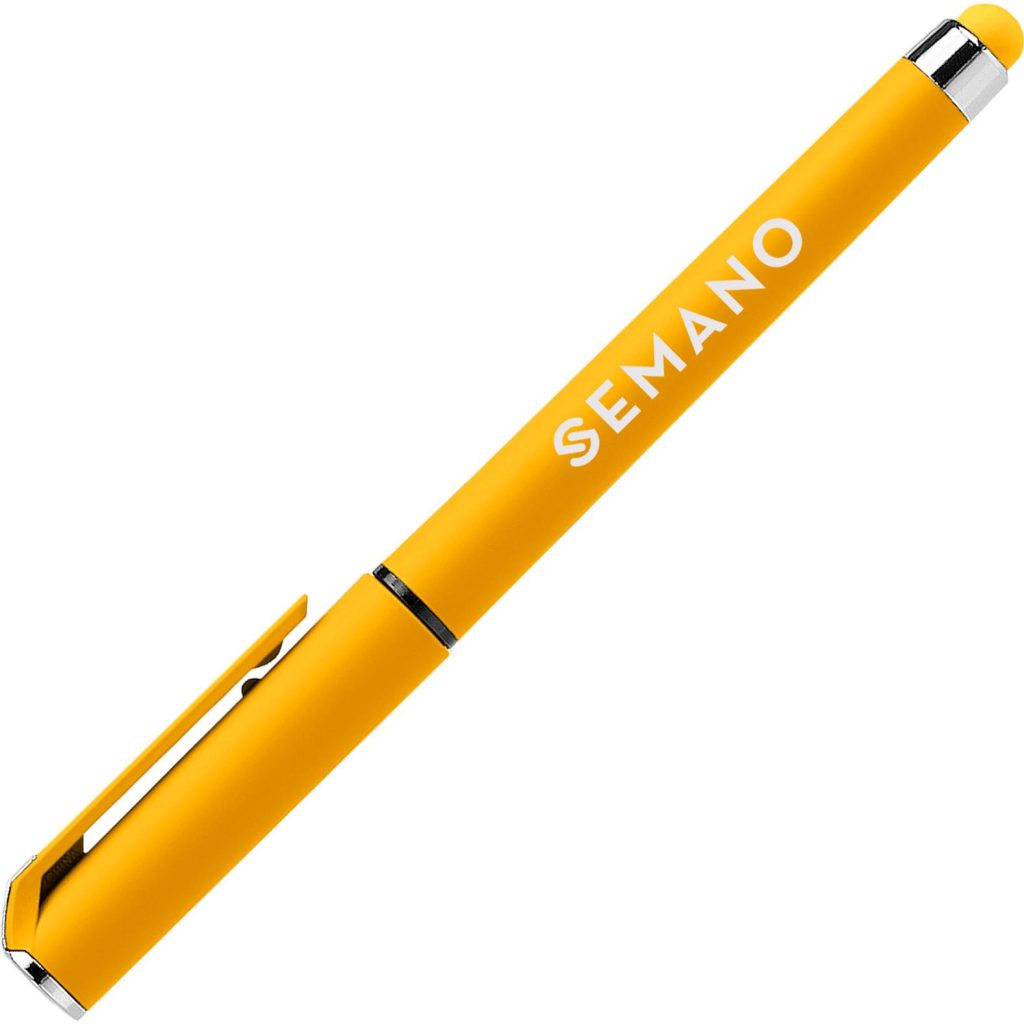 Yellow Islander Softy Brights Gel Pen with Stylus
