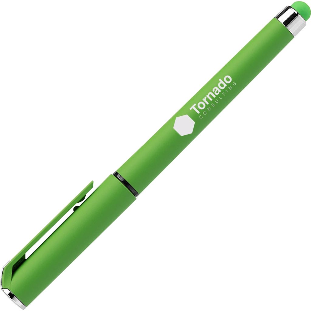 Green Islander Softy Brights Gel Pen with Stylus
