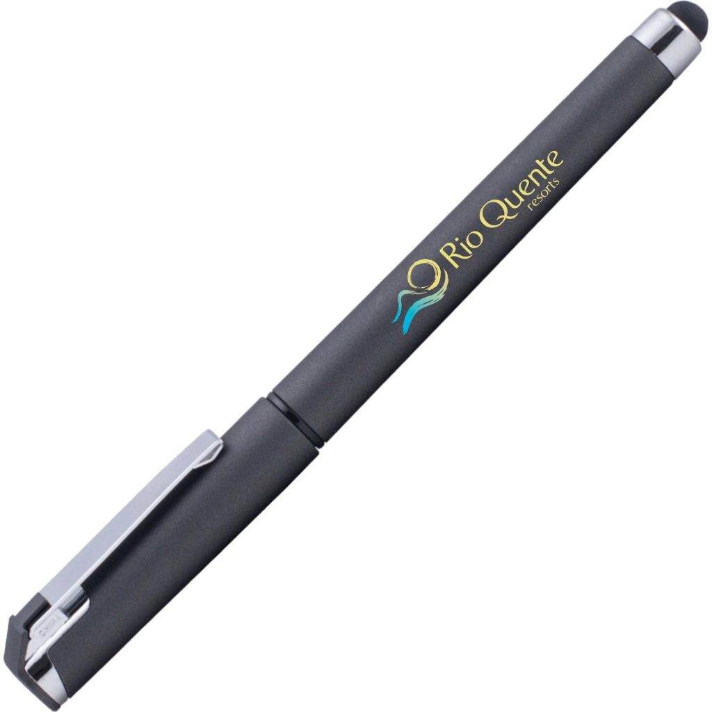 Custom Islander Softy Gel Classics with Stylus Pen - Promotional Pens Singapore - Gifts VV Free Shipping and Setup 客製 - Promotional Pens Singapore - Gifts VV Gray Islander Softy Gel Classic with Stylus Pen