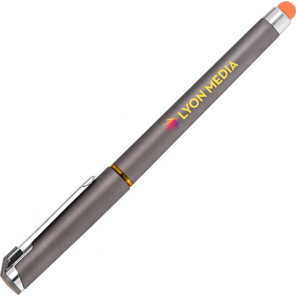 Gray / Orange Islander Softy Gel Colorjet Pen