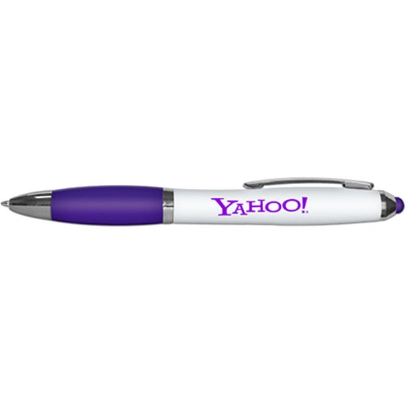 Custom iWriter Pro Colored Stylus Ballpoint Pens - Promotional Pens Singapore - Gifts VV Available in 6 exciting item colors 客製 - Promotional Pens Singapore - Gifts VV White / Purple iWriter Pro Colored Stylus Ballpoint Pen