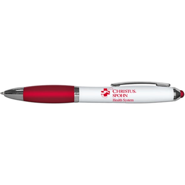 Custom iWriter Pro Colored Stylus Ballpoint Pens - Promotional Pens Singapore - Gifts VV Available in 6 exciting item colors 客製 - Promotional Pens Singapore - Gifts VV White / Red iWriter Pro Colored Stylus Ballpoint Pen