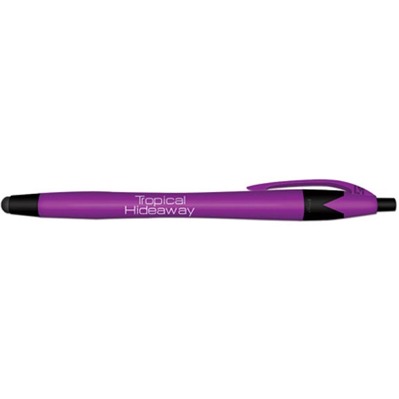 Customized iWriter Silhouette Neon Stylus Ballpoint Pens - Promotional Pens Singapore - Gifts VV Available in 6 awesome item colors 客製 - Promotional Pens Singapore - Gifts VV Purple iWriter Silhouette Neon Stylus Ballpoint Pen