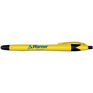 Yellow iWriter Silhouette Neon Stylus Ballpoint Pen