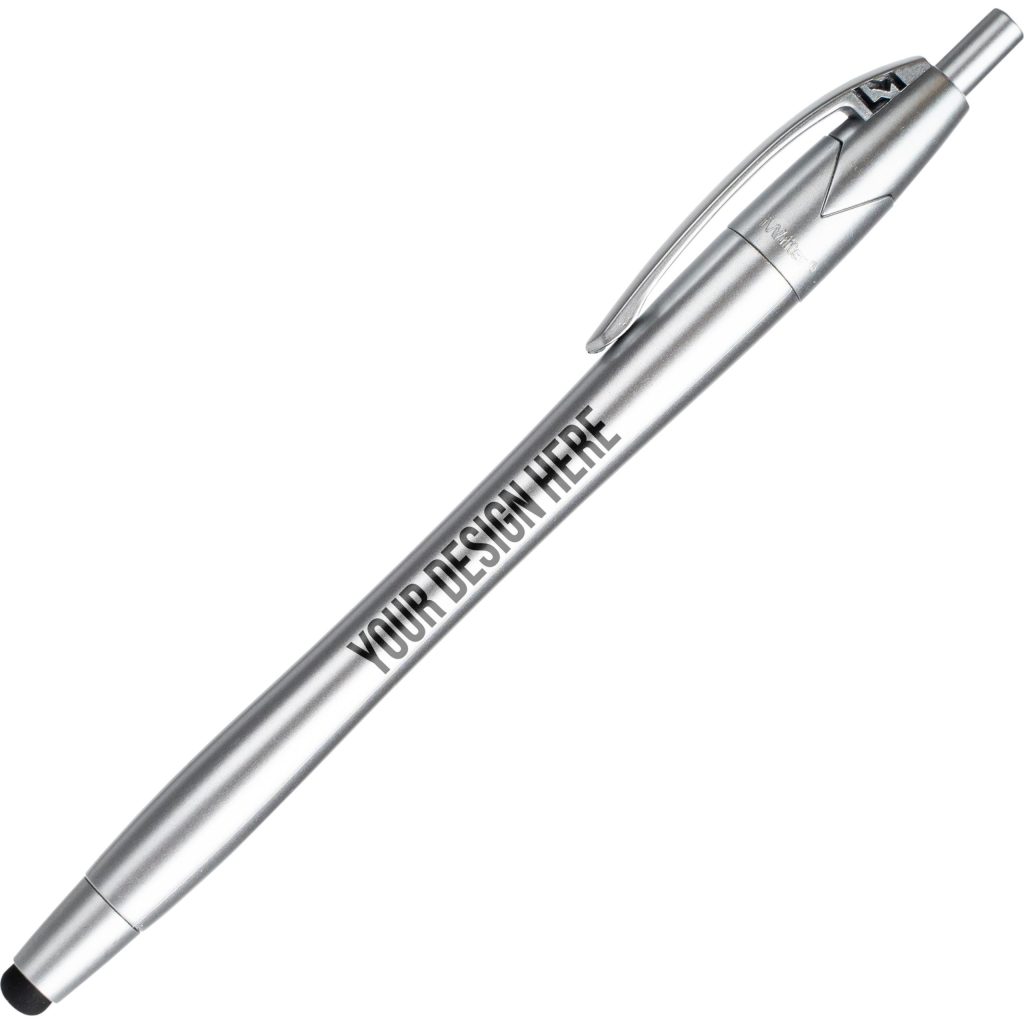Silver iWriter Silhouette Stylus and Pen Combo