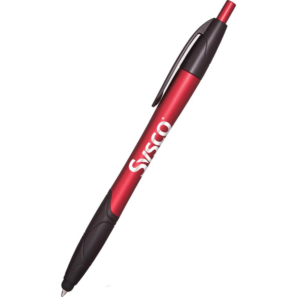 Promotional Janita Metallic Stylus Pens - Promotional Pens Singapore - Gifts VV Available in 5 exciting item colors 客製 - Promotional Pens Singapore - Gifts VV Red / Black Janita Metallic Stylus Pen
