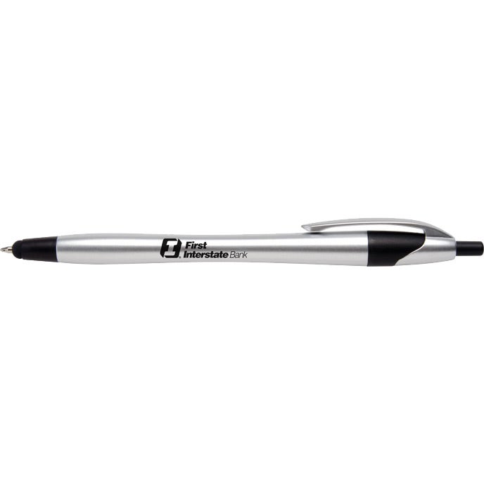 Advertising Javalina Chrome Stylus Pens - Promotional Pens Singapore - Gifts VV Available in 5 amazing item colors 客製 - Promotional Pens Singapore - Gifts VV Silver / Black Javalina Chrome Stylus Pen