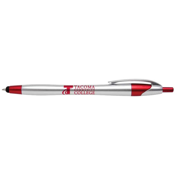 Advertising Javalina Chrome Stylus Pens - Promotional Pens Singapore - Gifts VV Available in 5 amazing item colors 客製 - Promotional Pens Singapore - Gifts VV Silver / Red Javalina Chrome Stylus Pen
