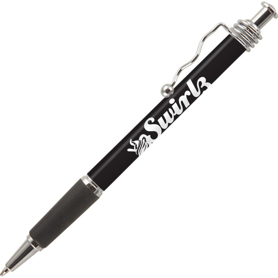 Imprinted Jazz Chrome Pens - Promotional Pens Singapore - Gifts VV Free Shipping and Setup 客製 - Promotional Pens Singapore - Gifts VV Black Jazz Chrome Pen
