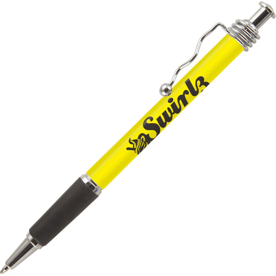 Imprinted Jazz Chrome Pens - Promotional Pens Singapore - Gifts VV Free Shipping and Setup 客製 - Promotional Pens Singapore - Gifts VV Yellow Jazz Chrome Pen