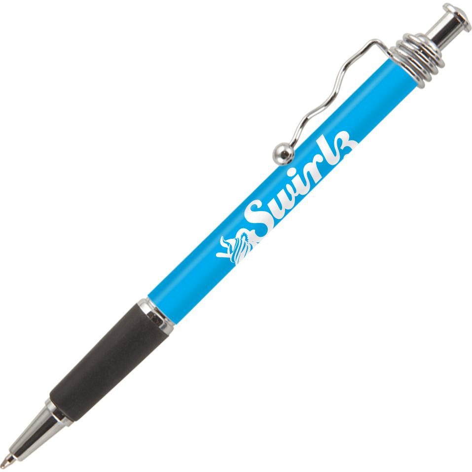 Imprinted Jazz Chrome Pens - Promotional Pens Singapore - Gifts VV Free Shipping and Setup 客製 - Promotional Pens Singapore - Gifts VV Light Blue Jazz Chrome Pen