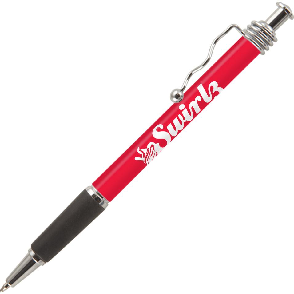 Imprinted Jazz Chrome Pens - Promotional Pens Singapore - Gifts VV Free Shipping and Setup 客製 - Promotional Pens Singapore - Gifts VV Red Jazz Chrome Pen