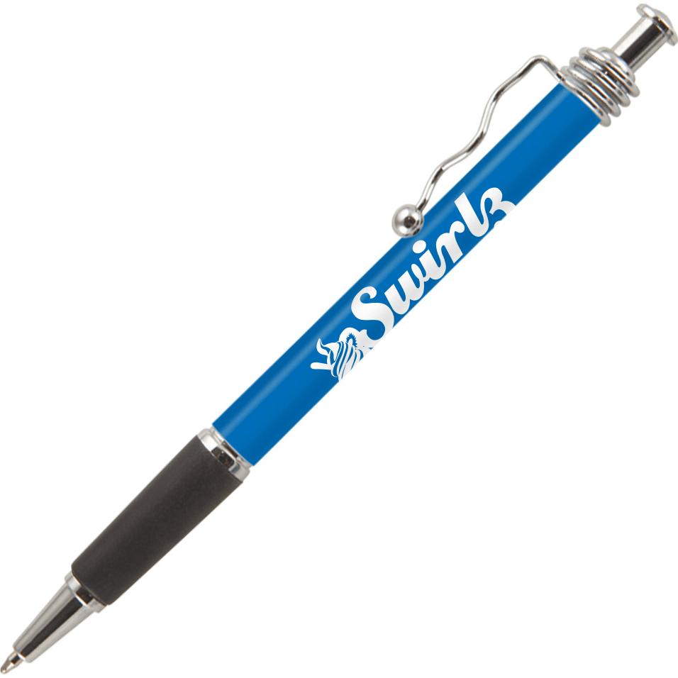 Imprinted Jazz Chrome Pens - Promotional Pens Singapore - Gifts VV Free Shipping and Setup 客製 - Promotional Pens Singapore - Gifts VV Blue Jazz Chrome Pen