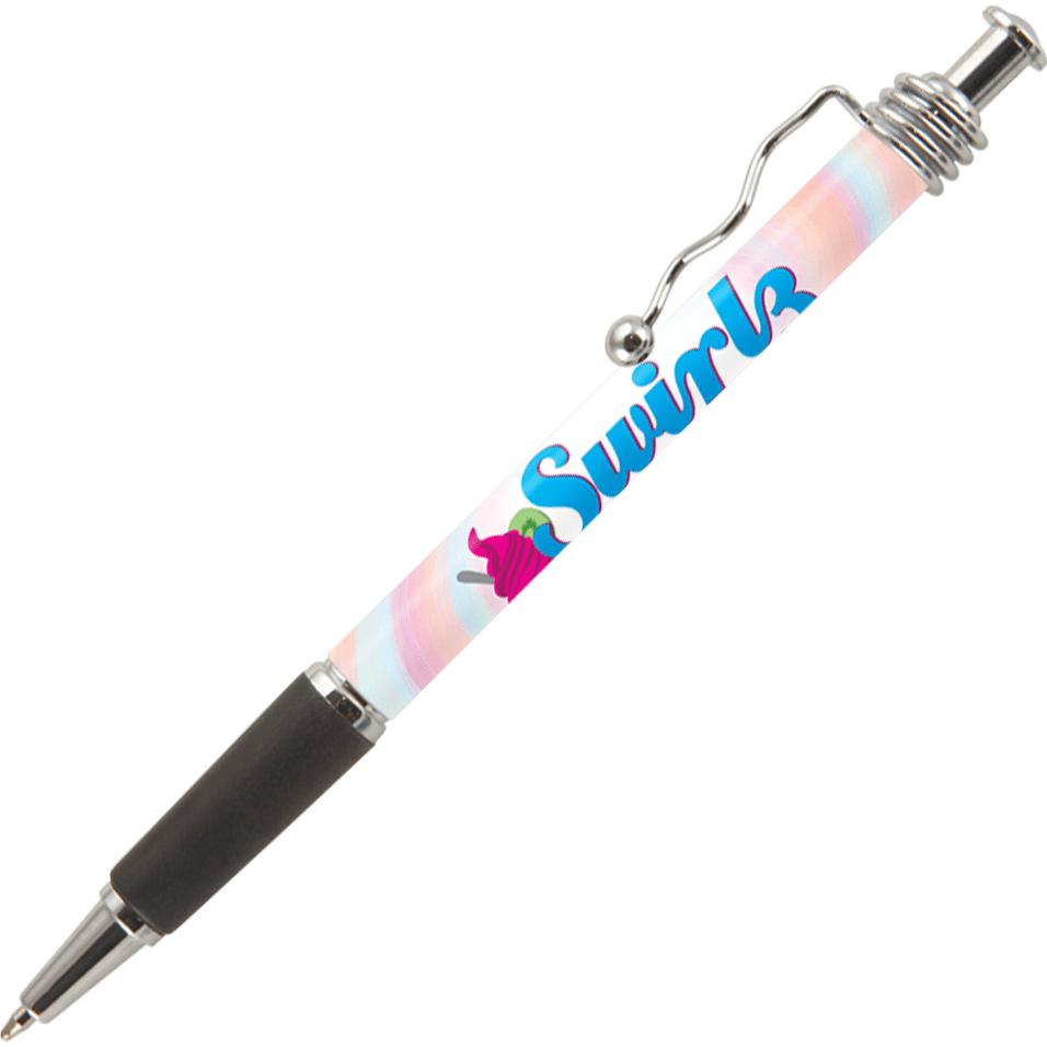 Imprinted Jazz Chrome Pens - Promotional Pens Singapore - Gifts VV Free Shipping and Setup 客製 - Promotional Pens Singapore - Gifts VV White Jazz Chrome Pen