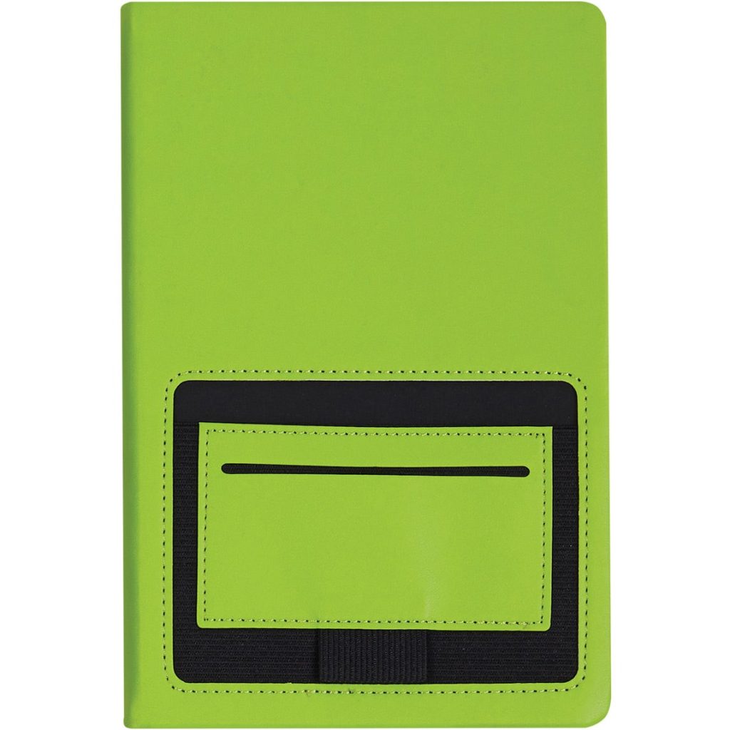 Marketing Kangaroo Pocket Journal Notebooks - Promotional Pens Singapore - Gifts VV Available in 4 awesome item colors 客製 - Promotional Pens Singapore - Gifts VV Lime Green Kangaroo Pocket Journal Notebook