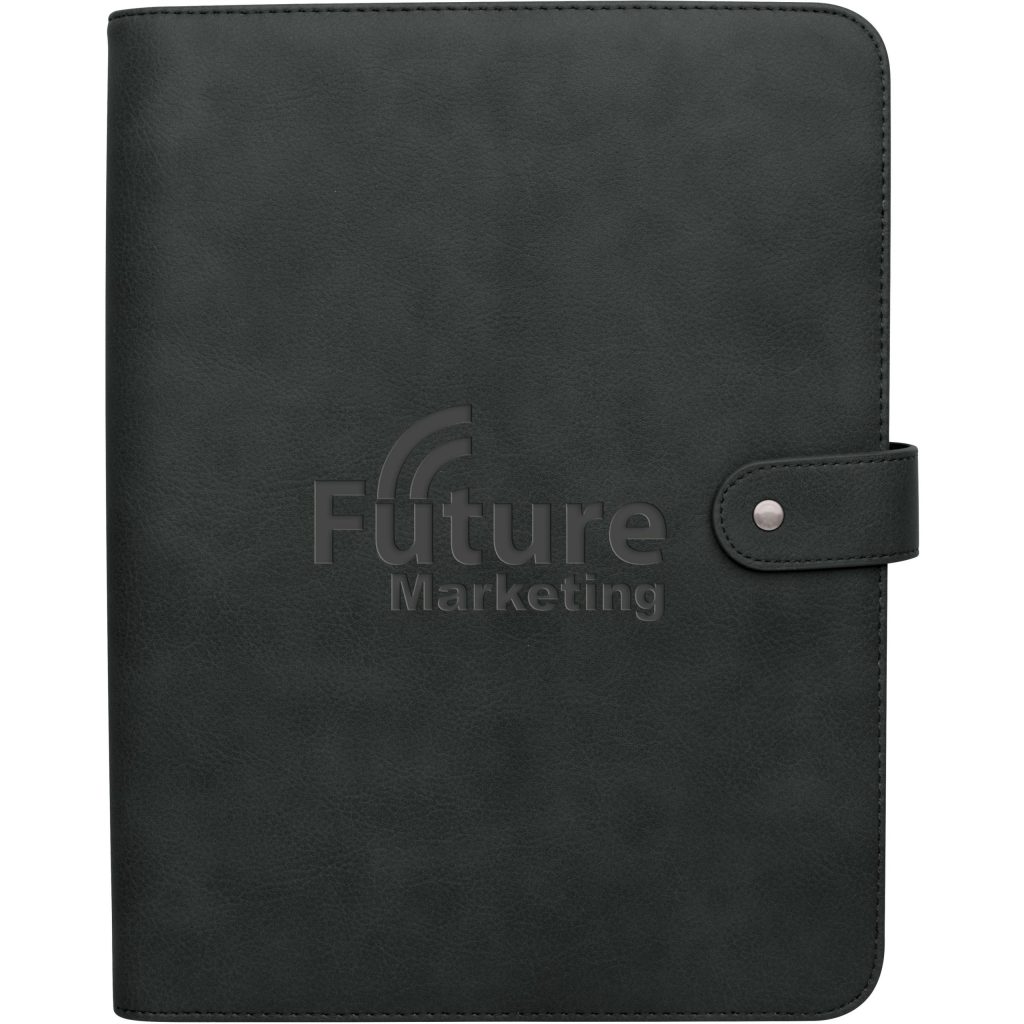 Printed KAPSTON Natisino Zippered Padfolios - Promotional Pens Singapore - Gifts VV Available in 2 awesome item colors 客製 - Promotional Pens Singapore - Gifts VV Black KAPSTON Natisino Zippered Padfolio