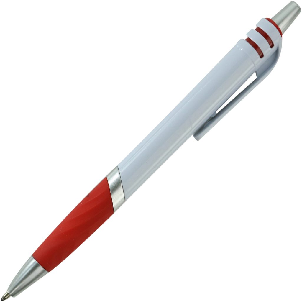 White / Red Kingston Plastic Pen