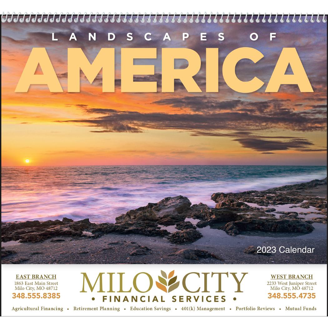 Promo Landscapes of America Calendars - Promotional Pens Singapore - Gifts VV Free Setup 客製 - Promotional Pens Singapore - Gifts VV See Item Landscapes of America Calendar
