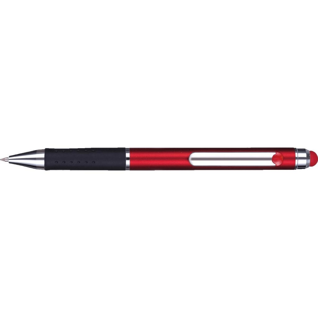 Customized Laredo Chrome Stylus Pens - Promotional Pens Singapore - Gifts VV Free Setup 客製 - Promotional Pens Singapore - Gifts VV Red Laredo Chrome Stylus Pen