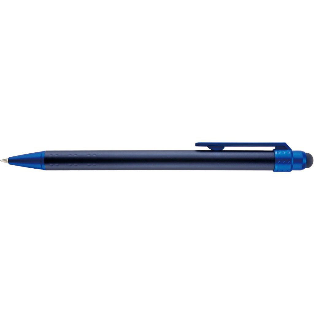 Logo Lavon Metallic Stylus Pens - Promotional Pens Singapore - Gifts VV Free Setup 客製 - Promotional Pens Singapore - Gifts VV Black / Blue Lavon Metallic Stylus Pen
