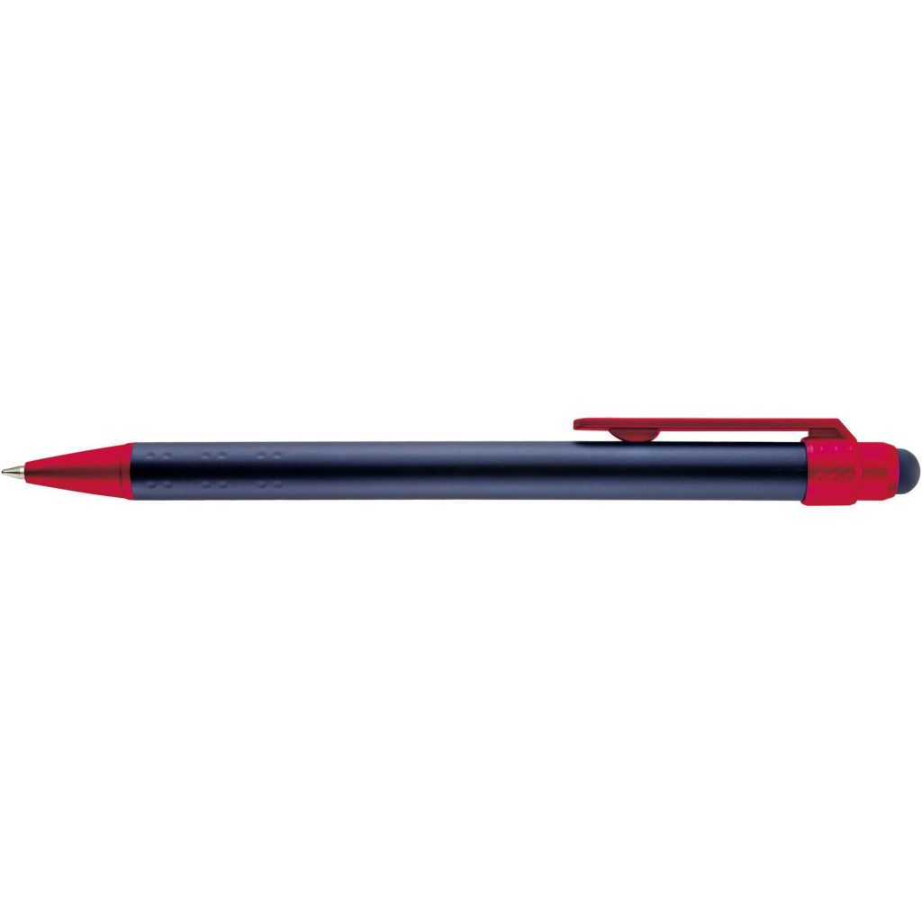 Logo Lavon Metallic Stylus Pens - Promotional Pens Singapore - Gifts VV Free Setup 客製 - Promotional Pens Singapore - Gifts VV Black / Red Lavon Metallic Stylus Pen