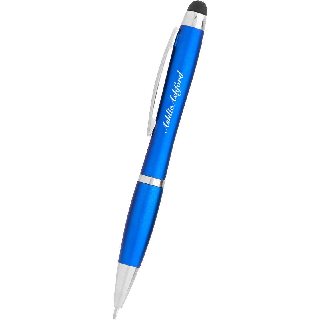 Printed Light Up Stylus Pens - Promotional Pens Singapore - Gifts VV Available in 6 awesome item colors 客製 - Promotional Pens Singapore - Gifts VV Metallic Blue Light Up Stylus Pen