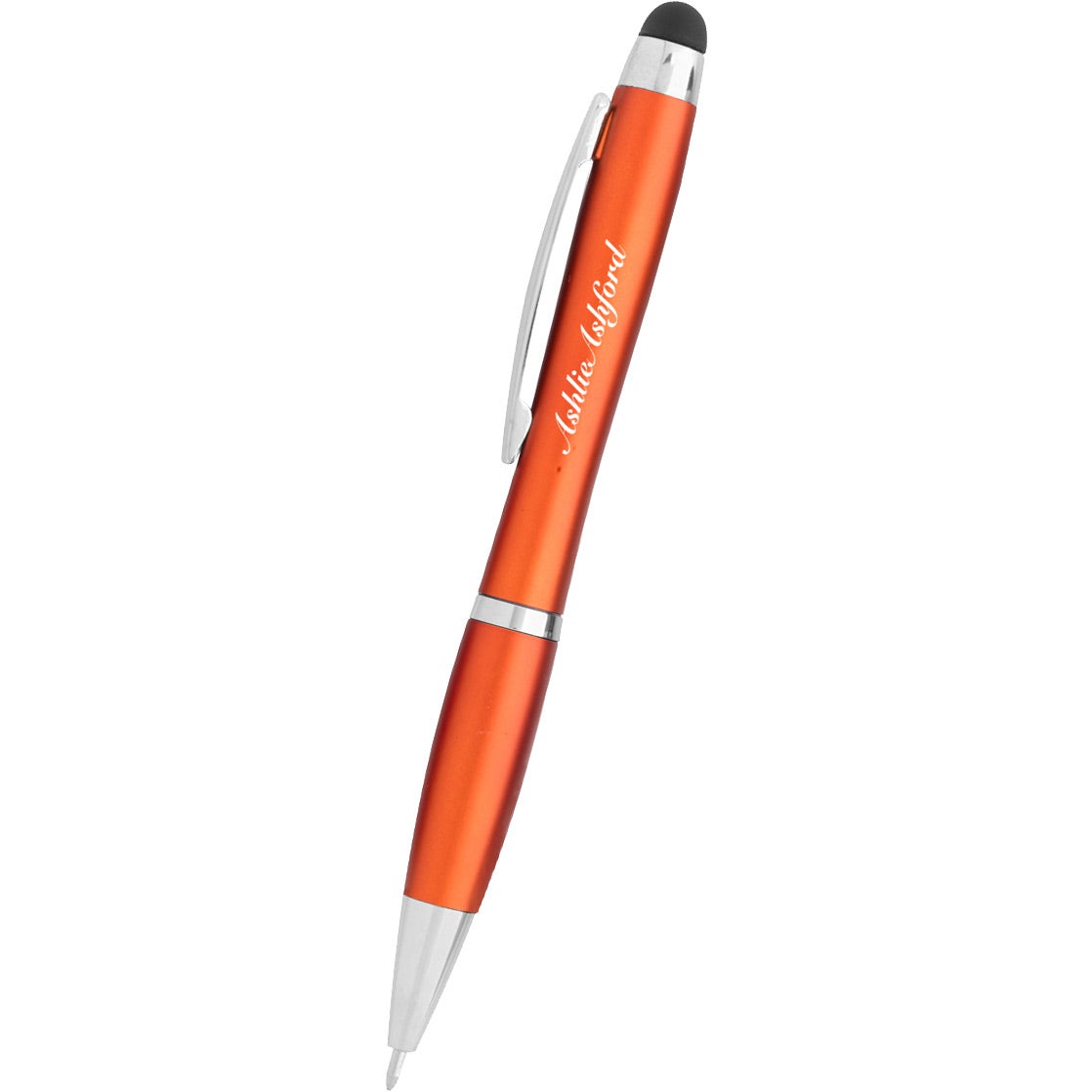 Printed Light Up Stylus Pens - Promotional Pens Singapore - Gifts VV Available in 6 awesome item colors 客製 - Promotional Pens Singapore - Gifts VV Metallic Orange Light Up Stylus Pen