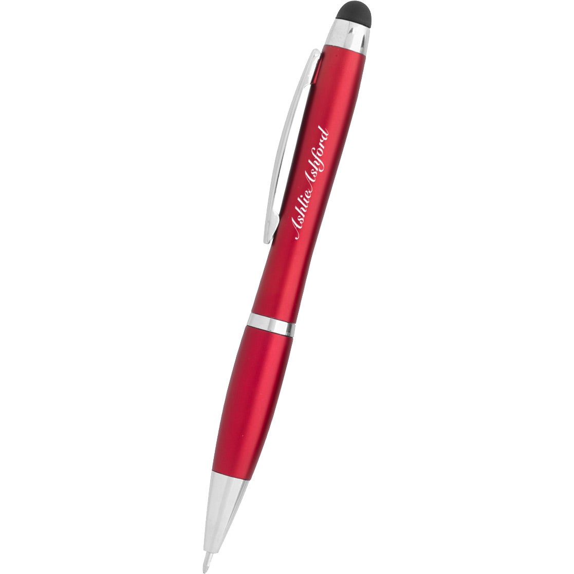 Printed Light Up Stylus Pens - Promotional Pens Singapore - Gifts VV Available in 6 awesome item colors 客製 - Promotional Pens Singapore - Gifts VV Metallic Red Light Up Stylus Pen