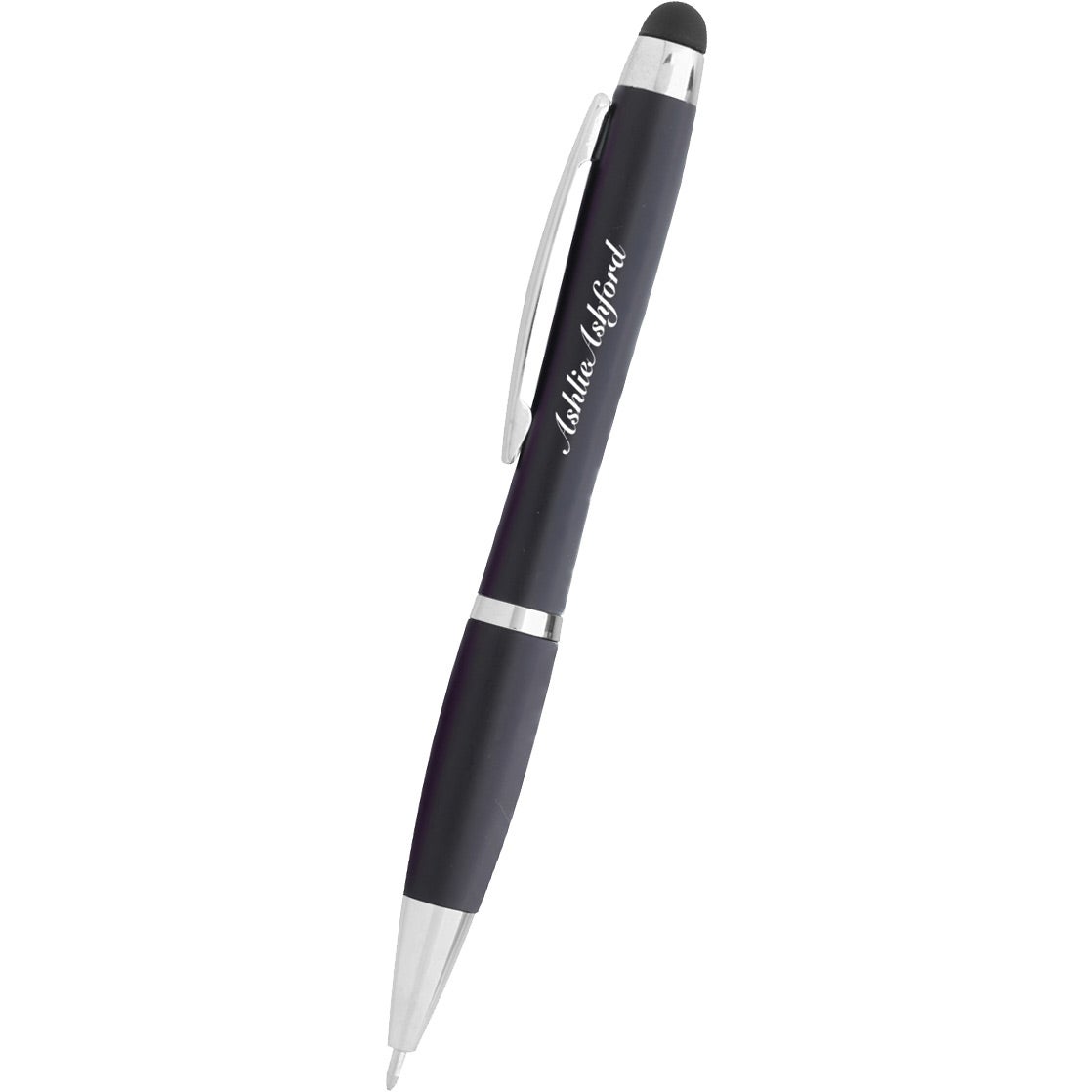Printed Light Up Stylus Pens - Promotional Pens Singapore - Gifts VV Available in 6 awesome item colors 客製 - Promotional Pens Singapore - Gifts VV Metallic Black Light Up Stylus Pen