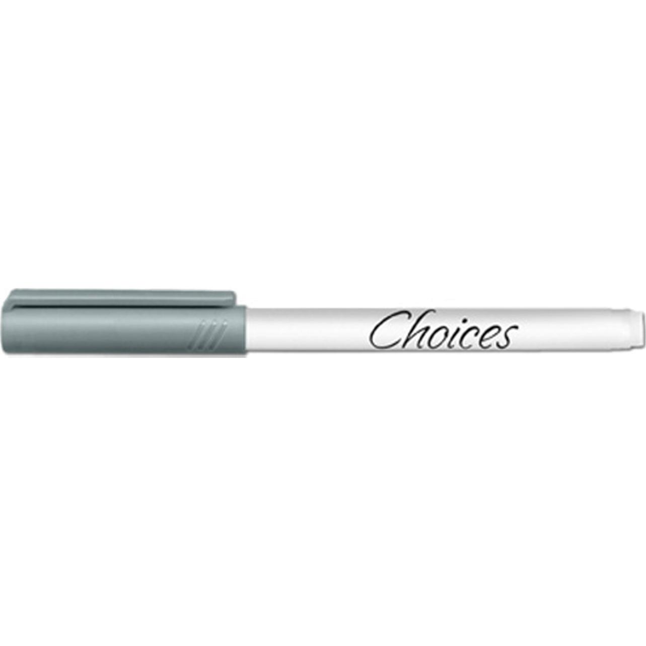 White / Gray Low Odor Fine Point Dry Erase Markers