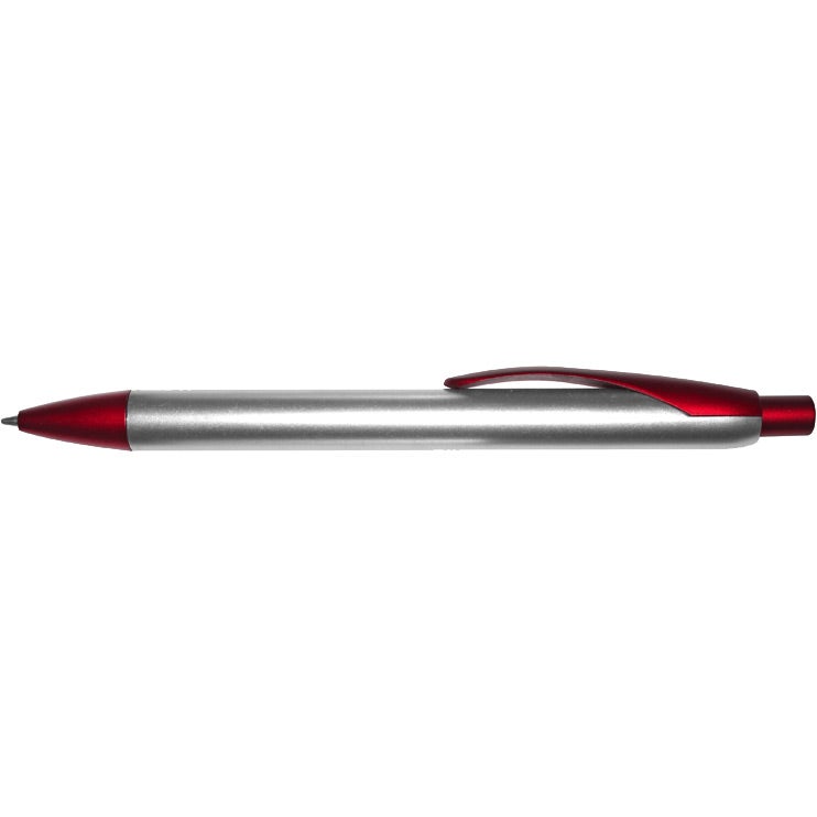 Promo Lux Retractable Ball Point Pens - Promotional Pens Singapore - Gifts VV Available in 5 amazing item colors 客製 - Promotional Pens Singapore - Gifts VV Silver / Red Lux Retractable Ball Point Pen