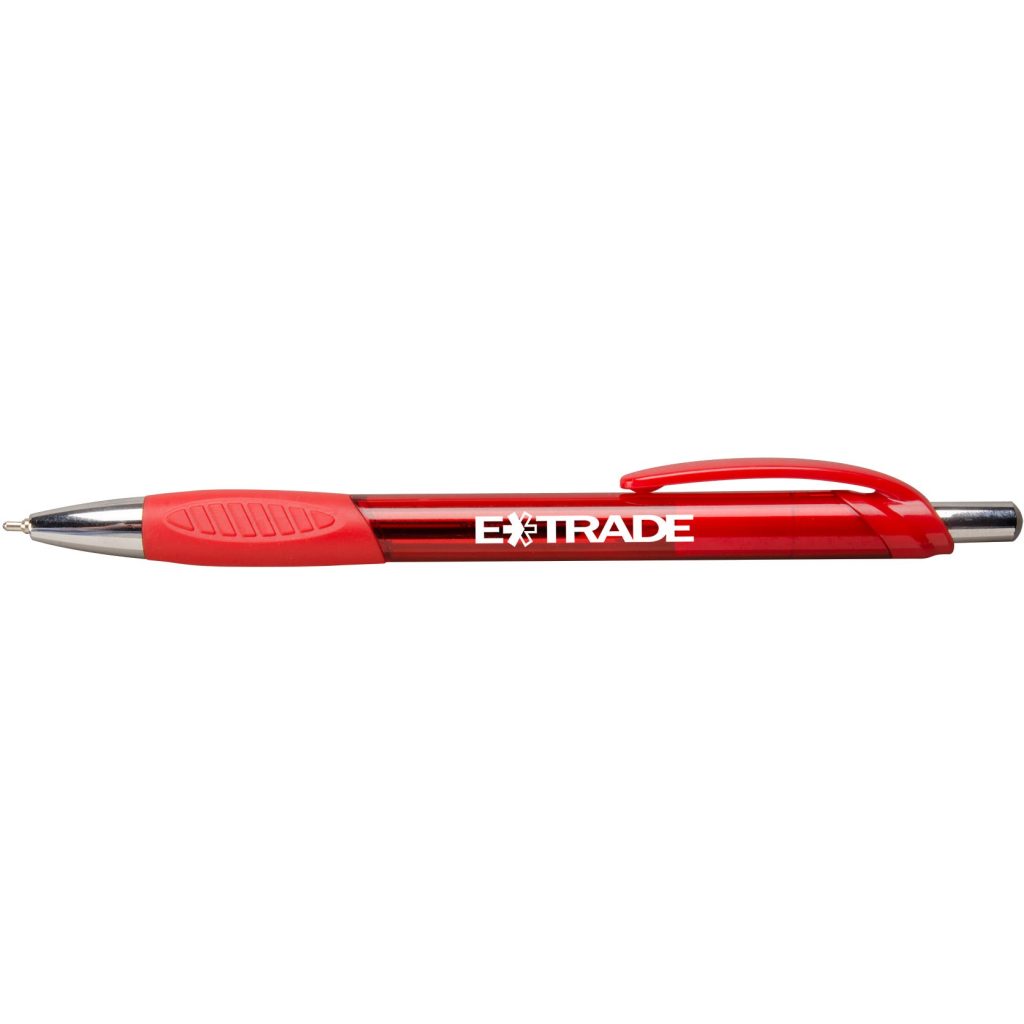 Transparent Red Macaw Pen