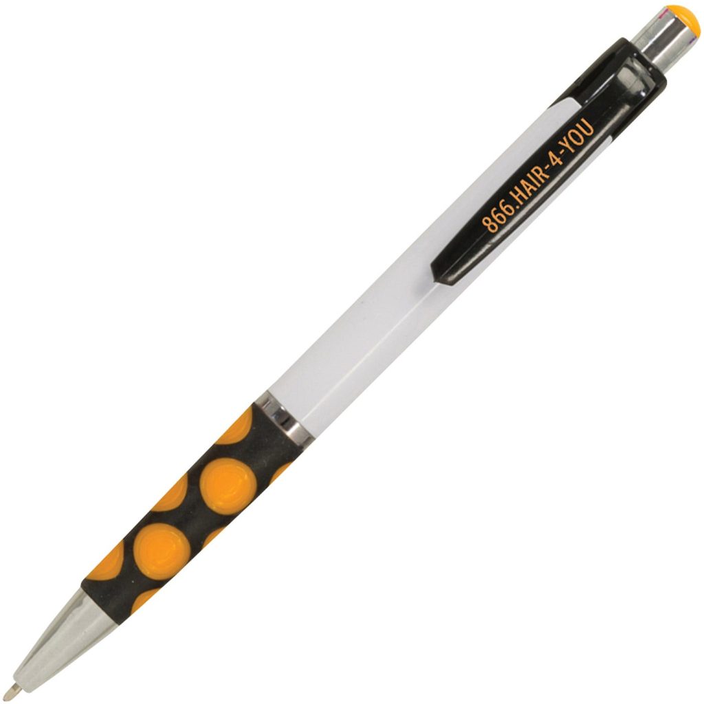 Marketing Madeline Pens - Promotional Pens Singapore - Gifts VV Free Shipping 客製 - Promotional Pens Singapore - Gifts VV White / Black / Orange Madeline Pen