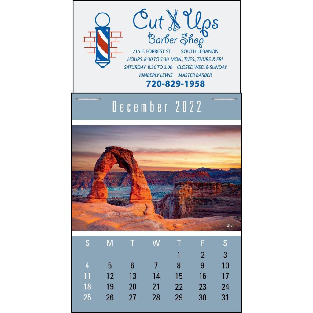 Promotional Magna Stick Scenic Calendar Pads - Promotional Pens Singapore - Gifts VV Available in 5 awesome item colors 客製 - Promotional Pens Singapore - Gifts VV White Magna Stick Scenic Calendar Pad