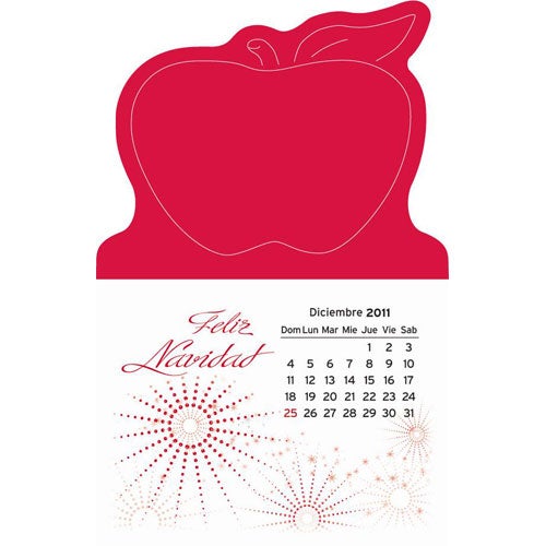 Imprinted Magna Stick Calendar Pads - Promotional Pens Singapore - Gifts VV Available in 5 awesome item colors 客製 - Promotional Pens Singapore - Gifts VV Red Magna Stick Calendar Pad