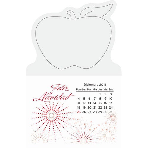 Imprinted Magna Stick Calendar Pads - Promotional Pens Singapore - Gifts VV Available in 5 awesome item colors 客製 - Promotional Pens Singapore - Gifts VV White Magna Stick Calendar Pad