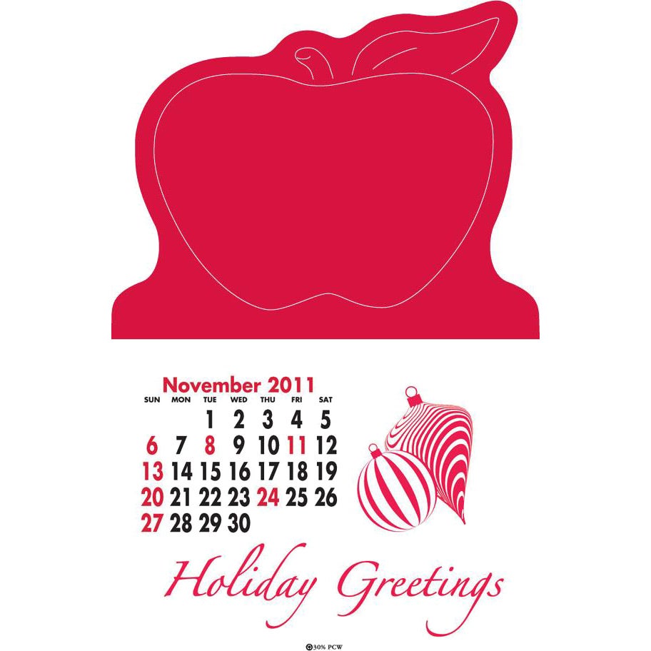 Logo Magna Stick Standard Calendar Pads - Promotional Pens Singapore - Gifts VV Available in 5 exciting item colors 客製 - Promotional Pens Singapore - Gifts VV Red Magna Stick Standard Calendar Pad