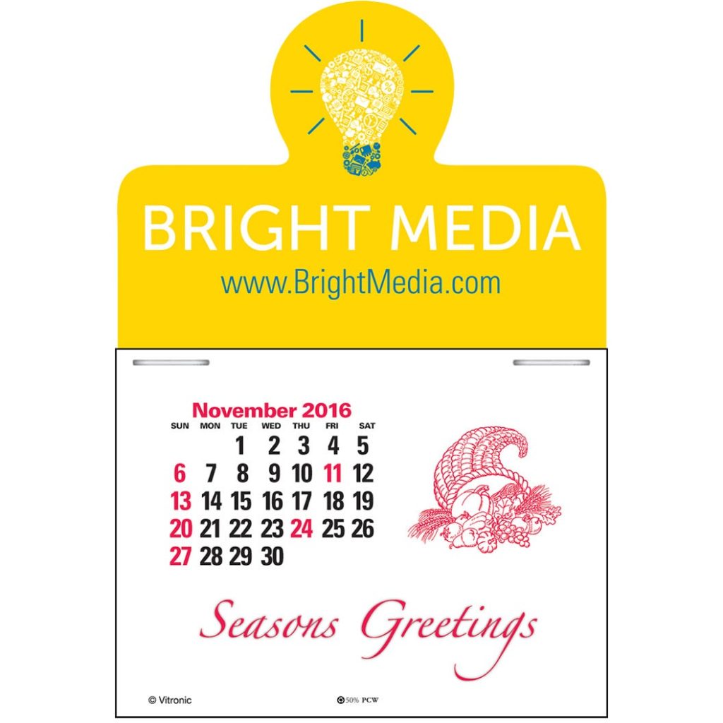 Logo Magna Stick Standard Calendar Pads - Promotional Pens Singapore - Gifts VV Available in 5 exciting item colors 客製 - Promotional Pens Singapore - Gifts VV Yellow Magna Stick Standard Calendar Pad