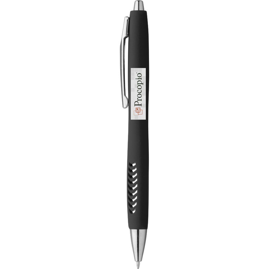 Advertising Magnolia Soft Touch Ballpoint Pens - Promotional Pens Singapore - Gifts VV Available in 4 amazing item colors 客製 - Promotional Pens Singapore - Gifts VV Black Magnolia Soft Touch Ballpoint Pen