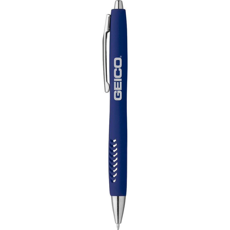 Advertising Magnolia Soft Touch Ballpoint Pens - Promotional Pens Singapore - Gifts VV Available in 4 amazing item colors 客製 - Promotional Pens Singapore - Gifts VV Navy Blue Magnolia Soft Touch Ballpoint Pen